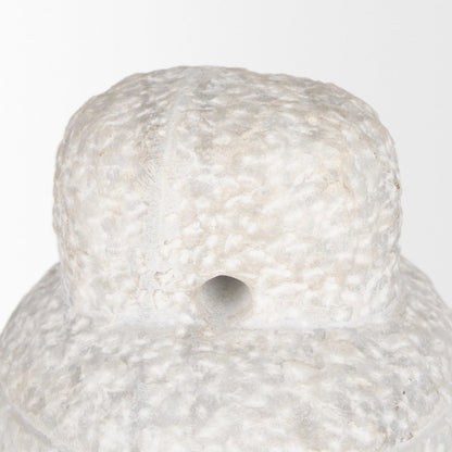Irina Large White Marble Door Stopper