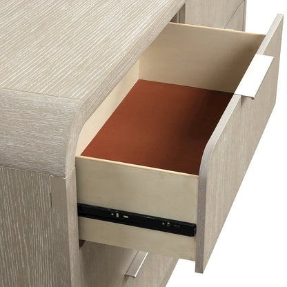 Tavari Contemporary 6-Drawer Wood Dresser, Light Gray