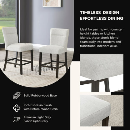Cavira 5-Piece Modern Faux Marble Dining Set, Counter Height Table with 4 Chairs