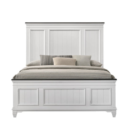Clelane Wood Bedroom Set Panel Queen Bed, Dresser, Mirror, and Nightstand