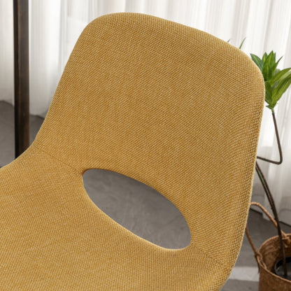 Porth Fabric Kitchen 28.25" Barstools, Set of 2, Yellow