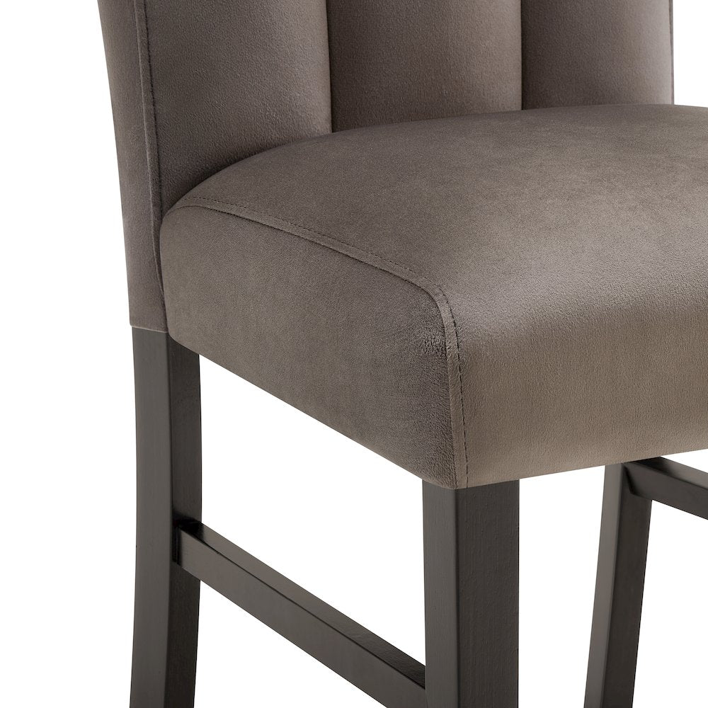 Strata Velvet Upholstered Dining Chairs, Set of 2, Chocolate