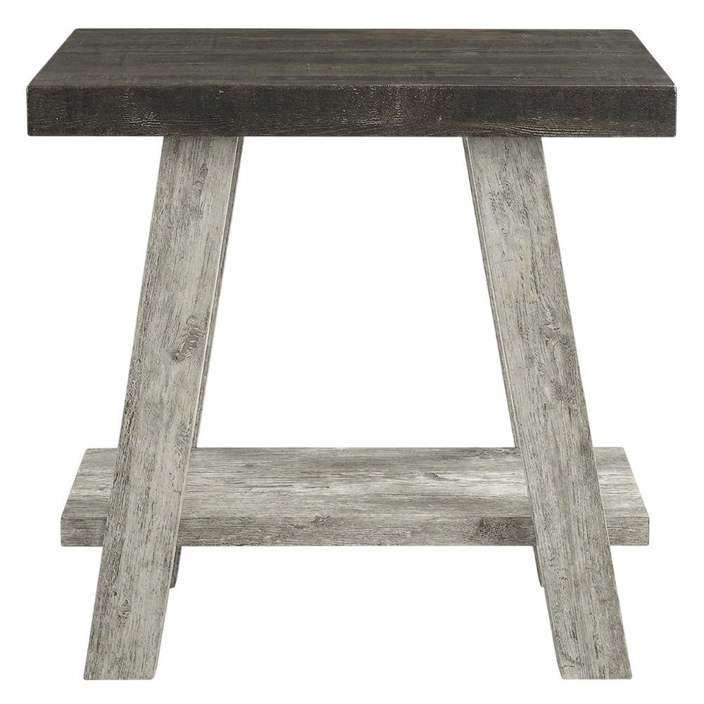 Brown, Side Table, Open Shelf, Quality Build, Durable Wood Frame