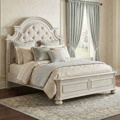 Nelson French Traditional 5-Piece Bedroom Set, Antique White, Queen