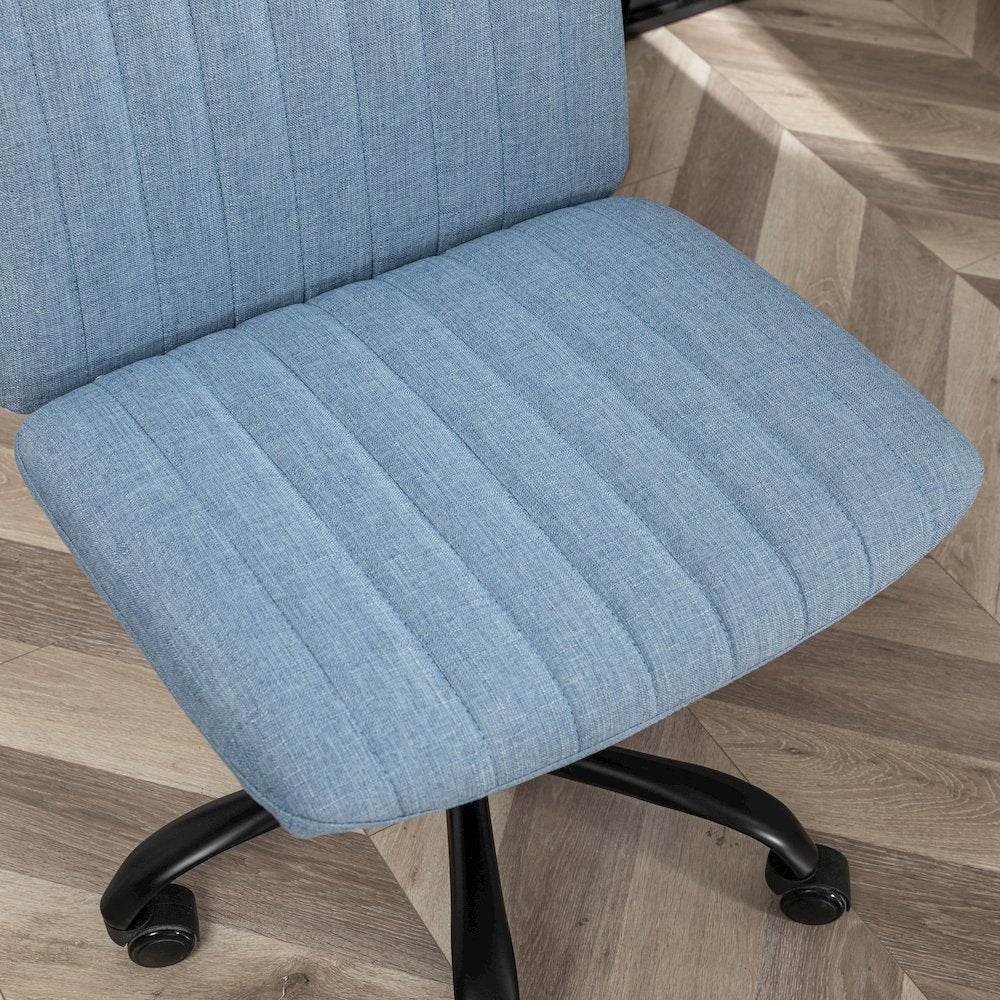 Masar Fabric Swivel Office Chair, Blue