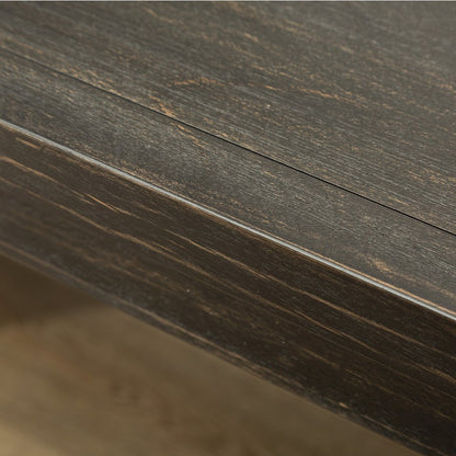 Lotusville Antique Black Finish Rectangular Wood Dining Table