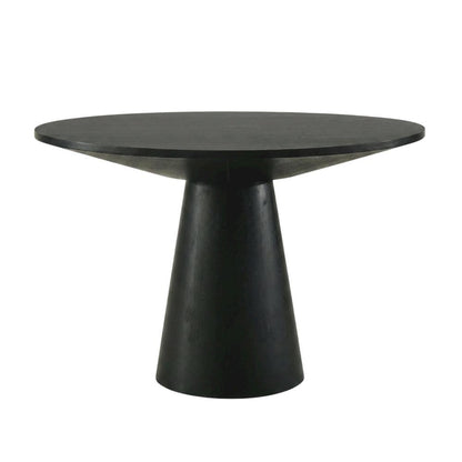 Round Pedestal Dining Table, Contemporary Wood Style, Seats 4