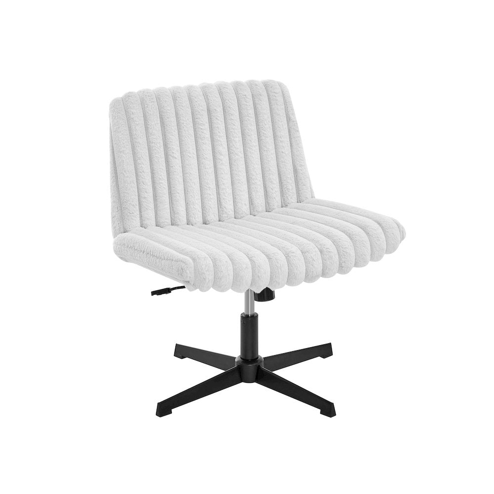 Blynn Adjustable Swivel Criss Cross Chair, Office Chair Vanity Chair