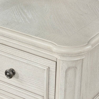 Nelson 5-Drawer Bedroom Chest with Flip-top, Antique White