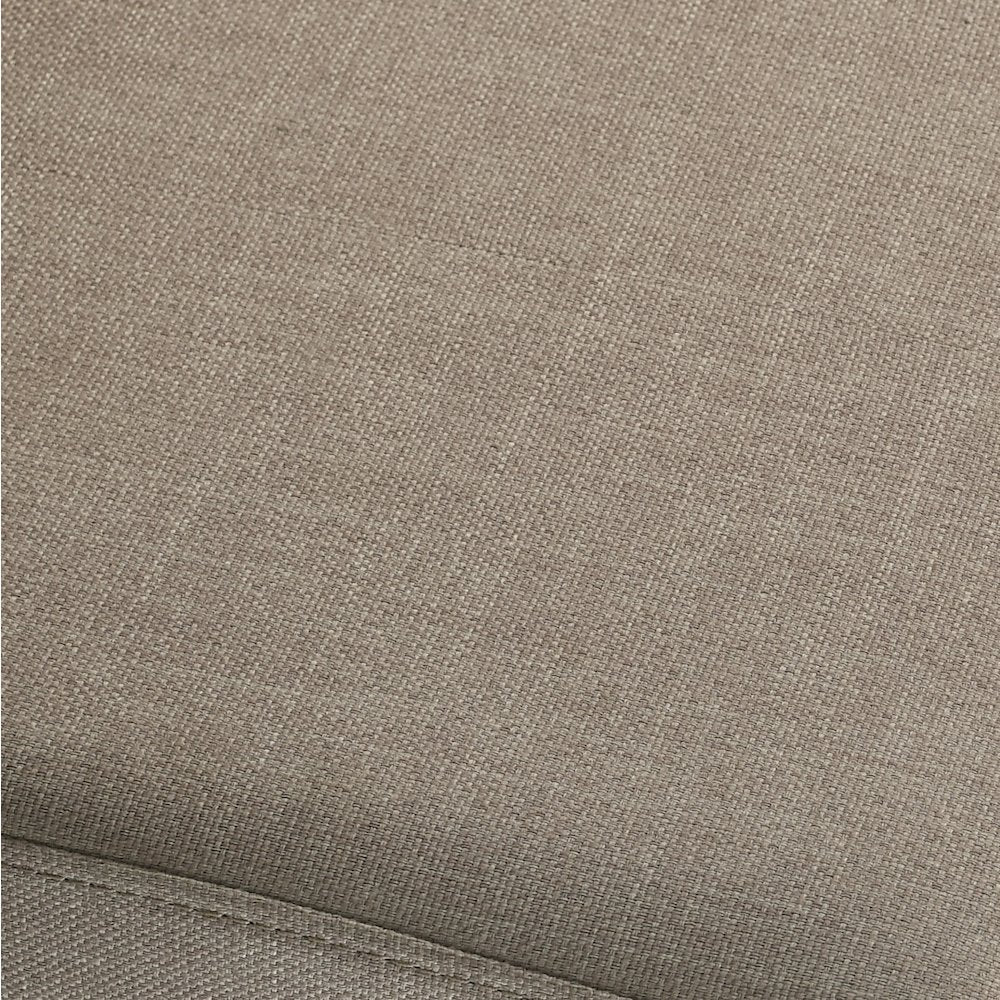 Breda Antique Gray Finish Upholstered Nailhead Bench