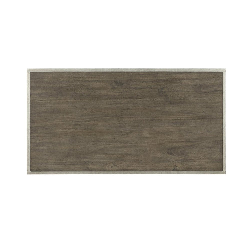 Padena 3-Pc Metal Frame Wood Living Room Coffee Table and 2 End Tables Set