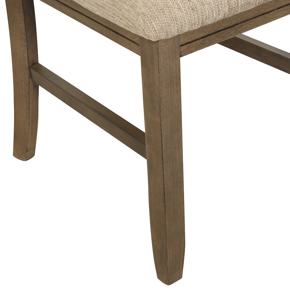 Raven Wood 9-PC Dining Set, Extendable Table with 8 Chairs, Glazed Pine Brown