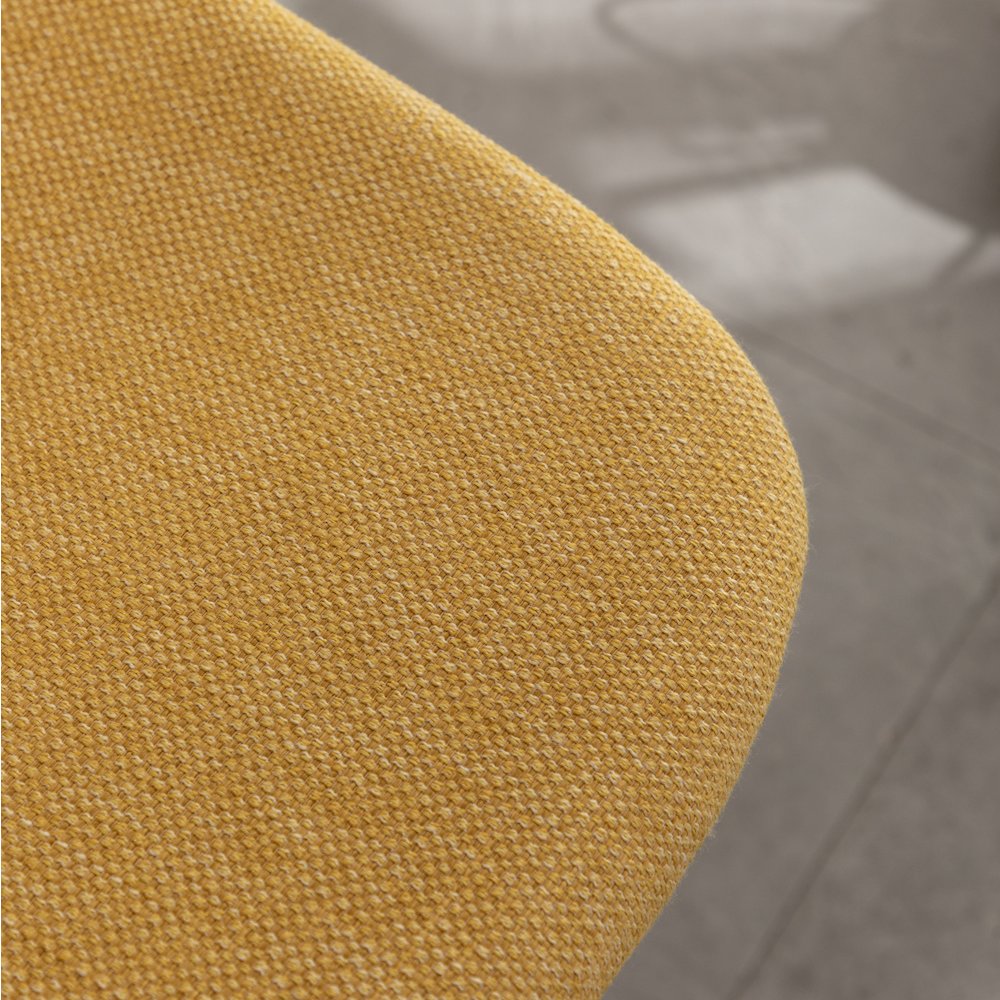 Porth Fabric Kitchen 28.25" Barstools, Set of 2, Yellow