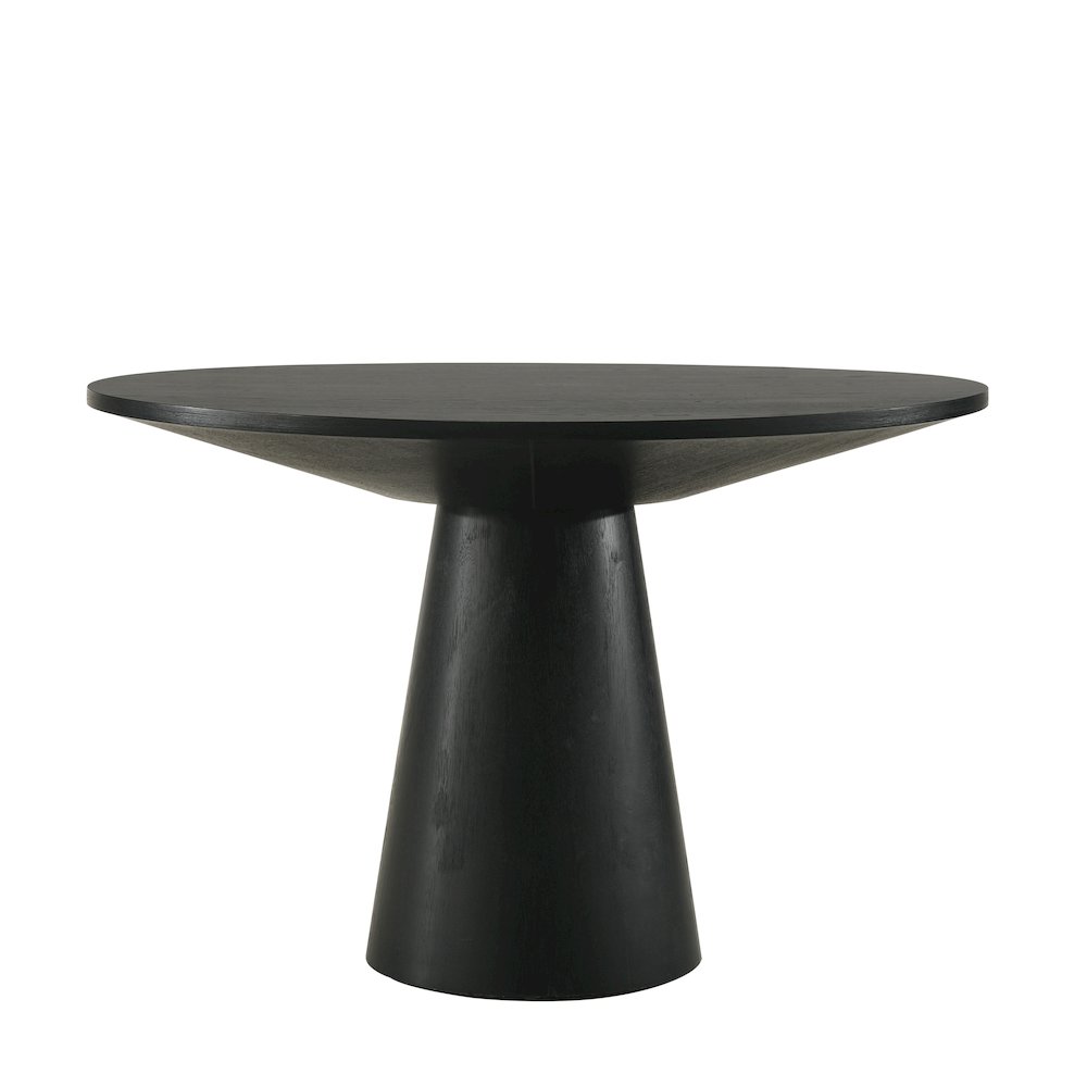 Rocco Contemporary Dining Set, Round Pedestal Table with 4 Chairs