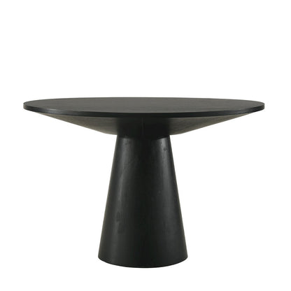 Rocco Contemporary Dining Set, Round Pedestal Table with 4 Chairs