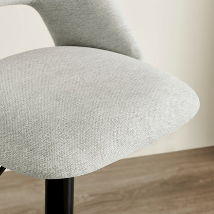 Nuvia Contemporary Adjustable Barstool with Upholstered Swivel Seats, Set of 2