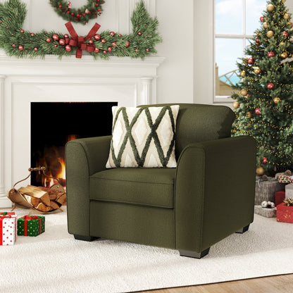 Marvella 4-PC Living Room Set, Sofa, Loveseat, Chair, Ottoman, Chenille
