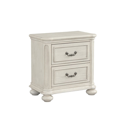 Nelson 2-Drawer Bedroom Nightstand, Antique White