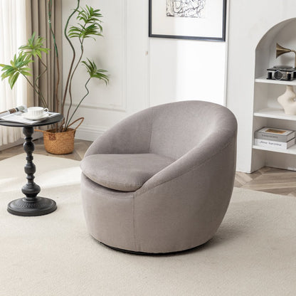 Winnie Modern Barrel Chair, 360° Swivel