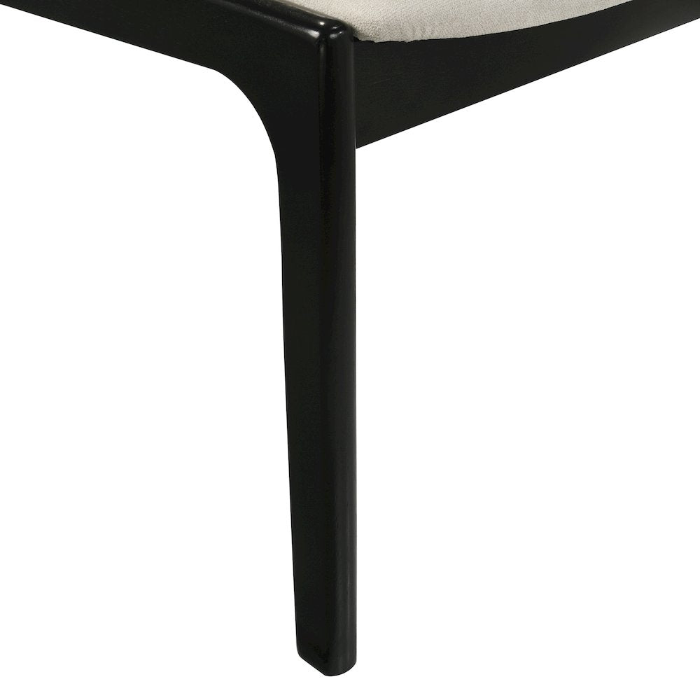 Lavin Walnut Finish Upholstered Dining Chairs, Set of 2