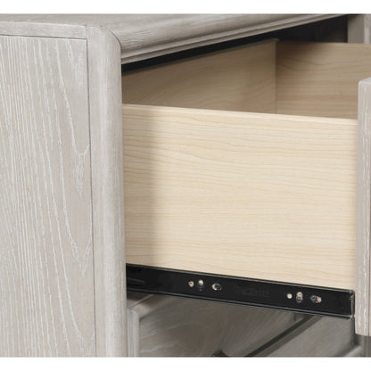 Seluna 6-Drawer Bedroom Dresser with Mirror, Gray Oak Finish