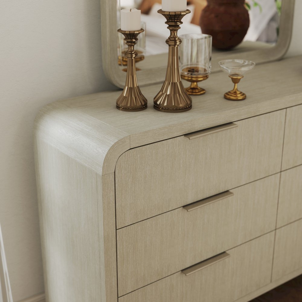 Tavari 5-PC Bedroom Set in Light Gray, Queen