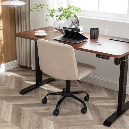 Masar Fabric Swivel Office Chair, Beige