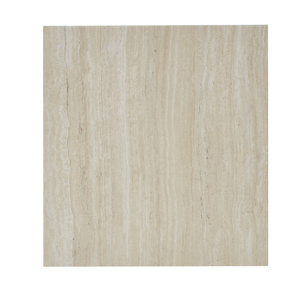 Cavira Modern Faux Marble Living Room Side Table, Beige