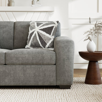 Arden Living Room Chenille Upholstered Loveseat, Posh Gray