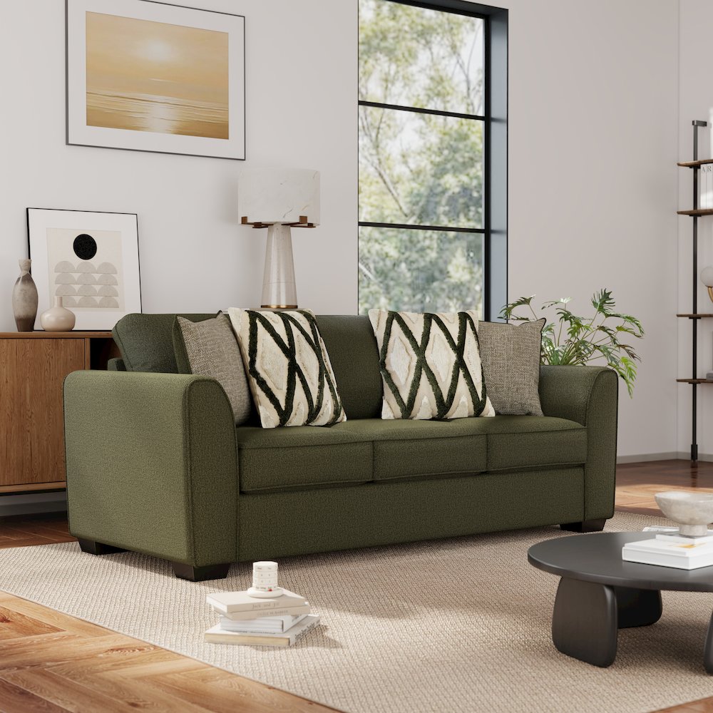 Marvella 4-PC Living Room Set, Sofa, Loveseat, Chair, Ottoman, Chenille