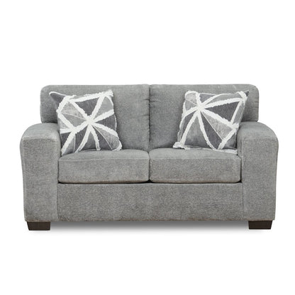 Arden Living Room Chenille Upholstered Loveseat, Posh Gray