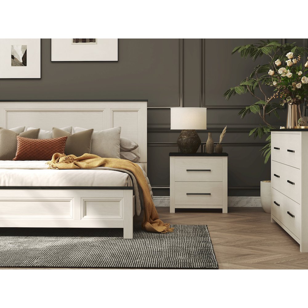 Realynn 6-Pc Bedroom Set, King Panel Bed, Dresser, Mirror, Chest, 2 Nightstands