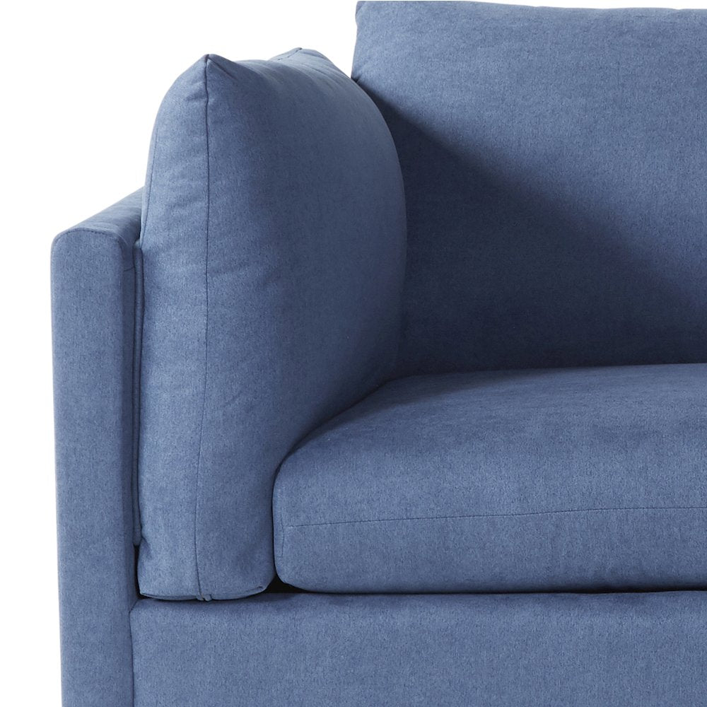Enda Oversized Living Room Pillow Back Cuddler Arm Chair, Image Navy