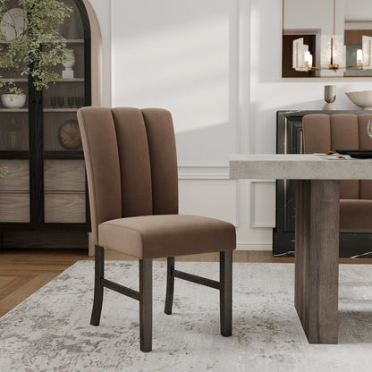 Sorlen 6-PC Dining Set, 3D Faux Concrete Table with 4 Chocolate Chairs and Bench