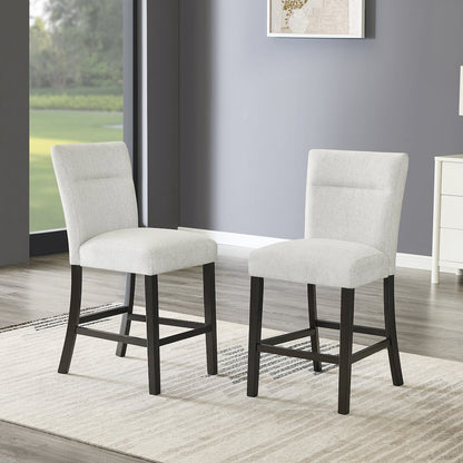 Cavira 5-Piece Modern Faux Marble Dining Set, Counter Height Table with 4 Chairs