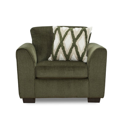 Marvella 2-PC Living Room Set, Arm Chair and Ottoman with Chenille Upholstery