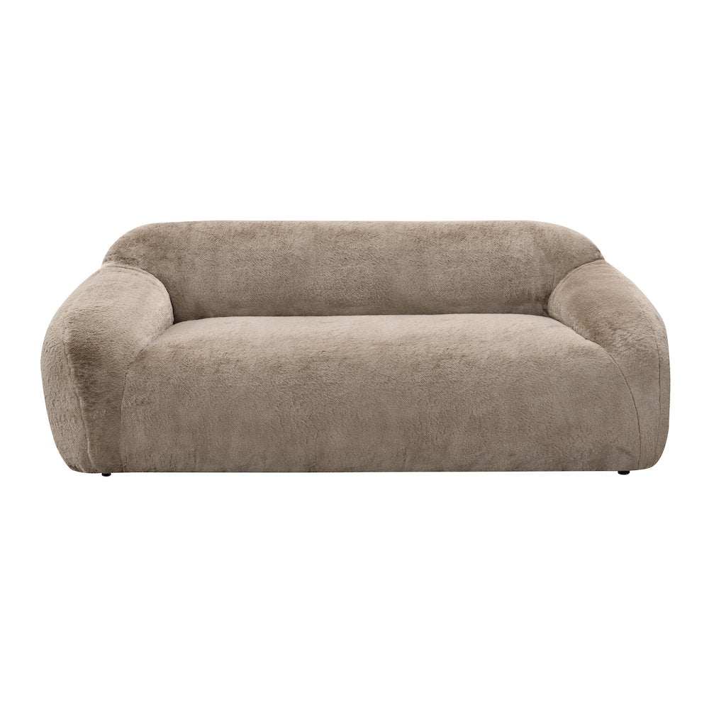 Adell Polar Bear 2-Piece Living Room Set, Sofa and Swivel Chair, Camel Brown