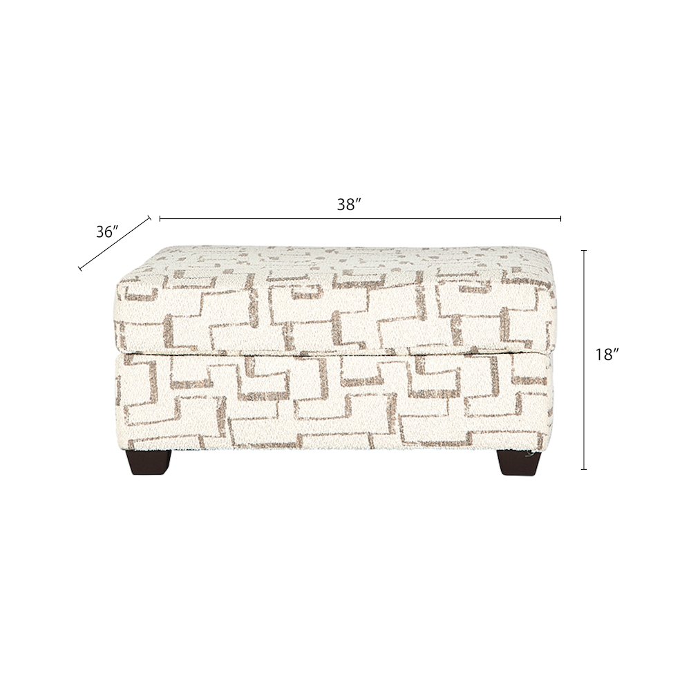 Nason Wide Wale Corduroy Sofa Chaise with Armchair and Ottoman, Parchment