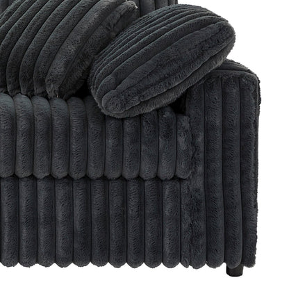 Belvoir Upholstered Stationary Sofa, Charcoal