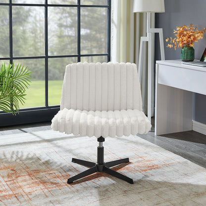 Blynn Adjustable Swivel Criss Cross Chair, Office Chair Vanity Chair