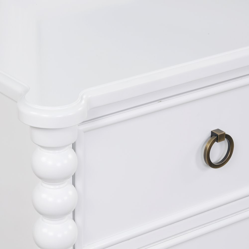 Avellune 5-Drawer Chest, White Finish