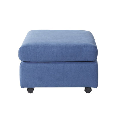 Enda Oversized Living Room Pillow Back Cuddler Arm Chair with Ottoman