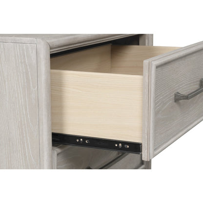 Seluna 6-Piece Bedroom Set with Touch LED Lighting, Gray Oak Finish, Queen
