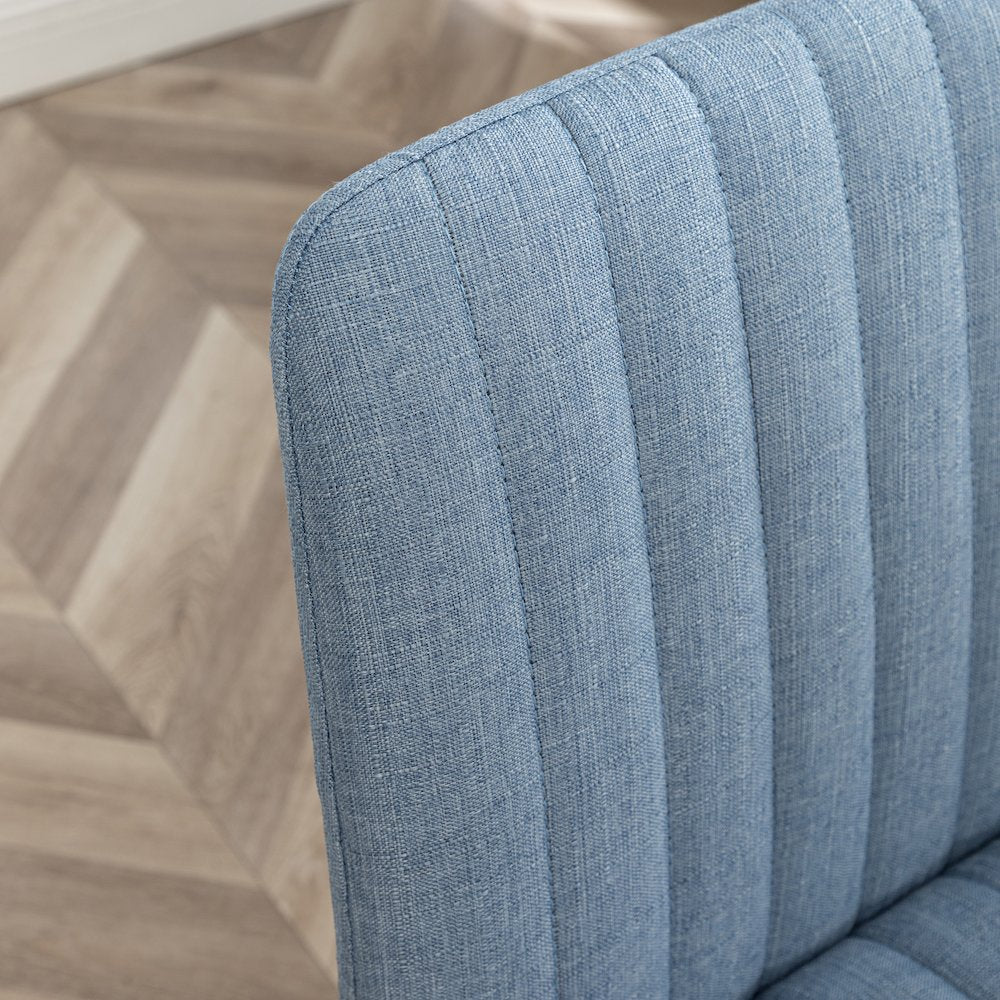 Masar Fabric Swivel Office Chair, Blue