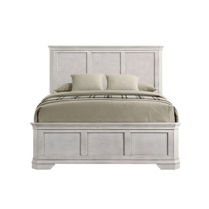 Maderne Wood Panel Bed with Dresser, Mirror, Nightstand, Queen