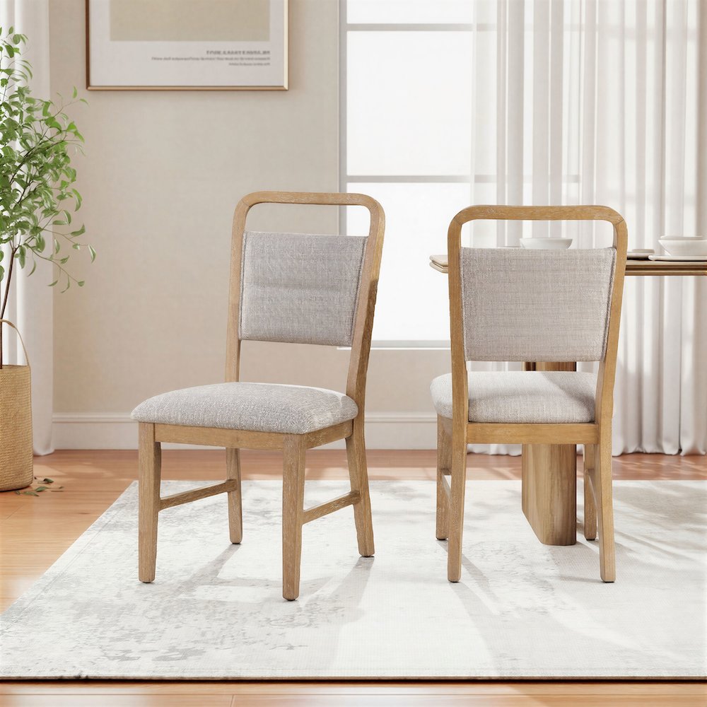 Arden Solid Wood Frame Dining Chairs, Set of 2