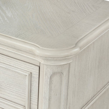 Nelson French Traditional 6-Piece Bedroom Set, Antique White, Queen