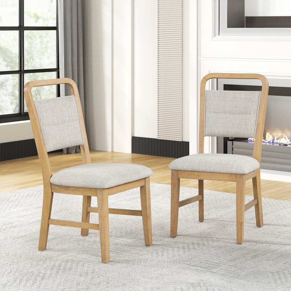 Arden Solid Wood Frame Dining Chairs, Set of 2