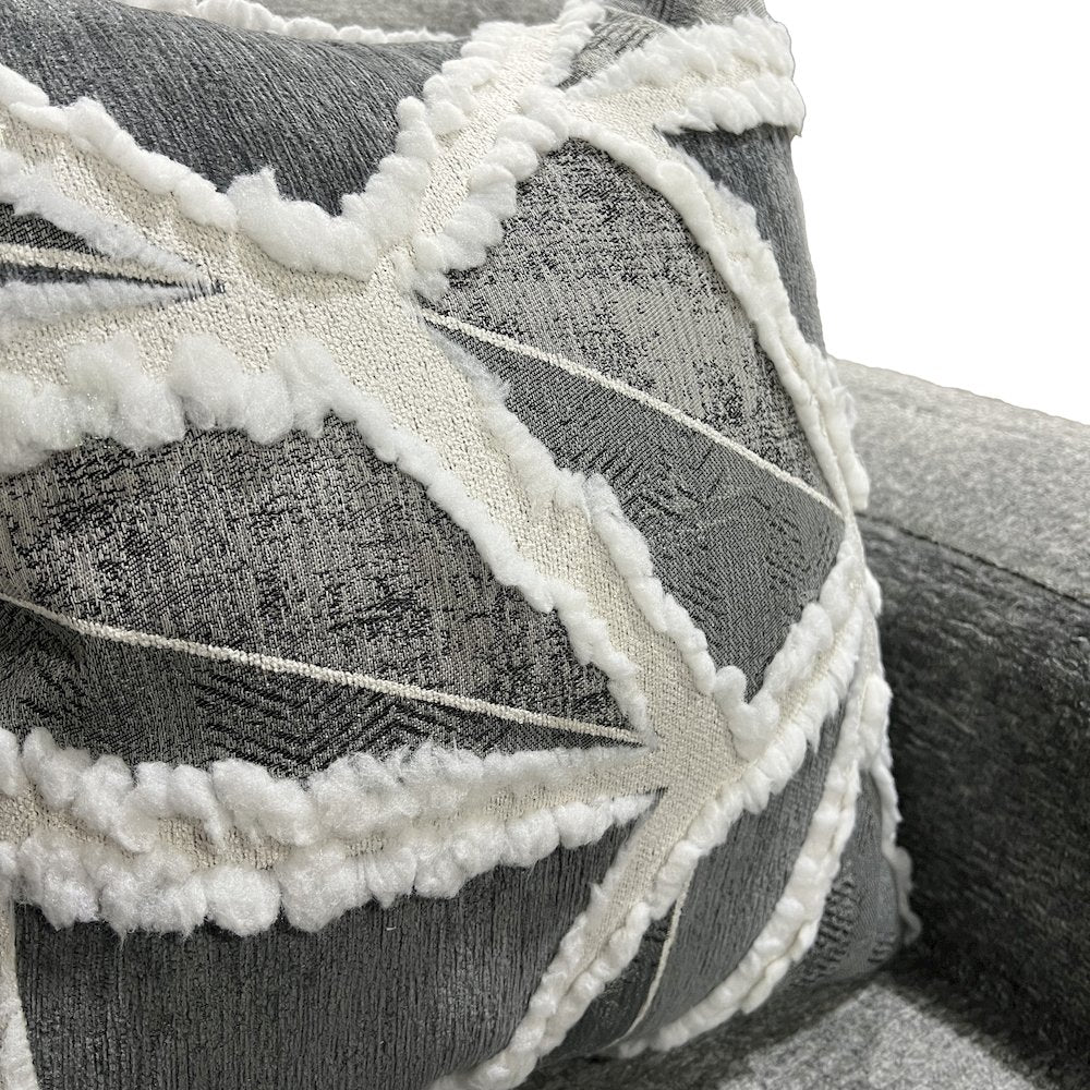 Arden Living Room Chenille Upholstered Loveseat, Posh Gray