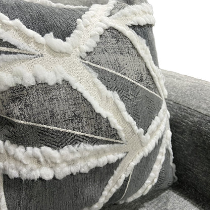 Arden Living Room Chenille Upholstered Loveseat, Posh Gray
